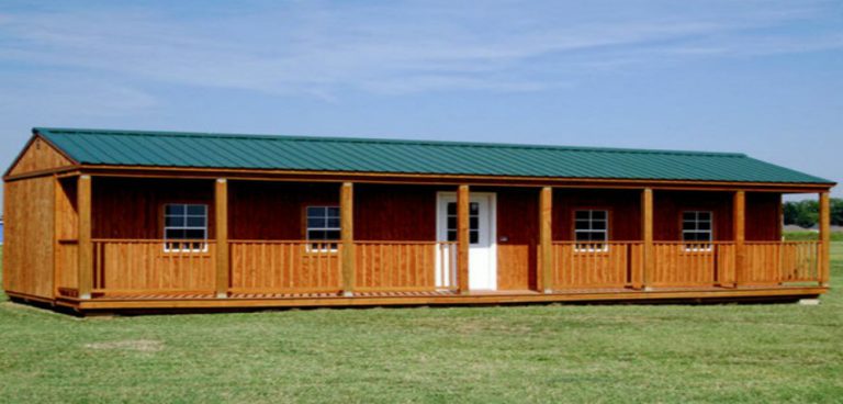 Side Porch Cabin Factory Outlet Buildings Graceland By Wallace